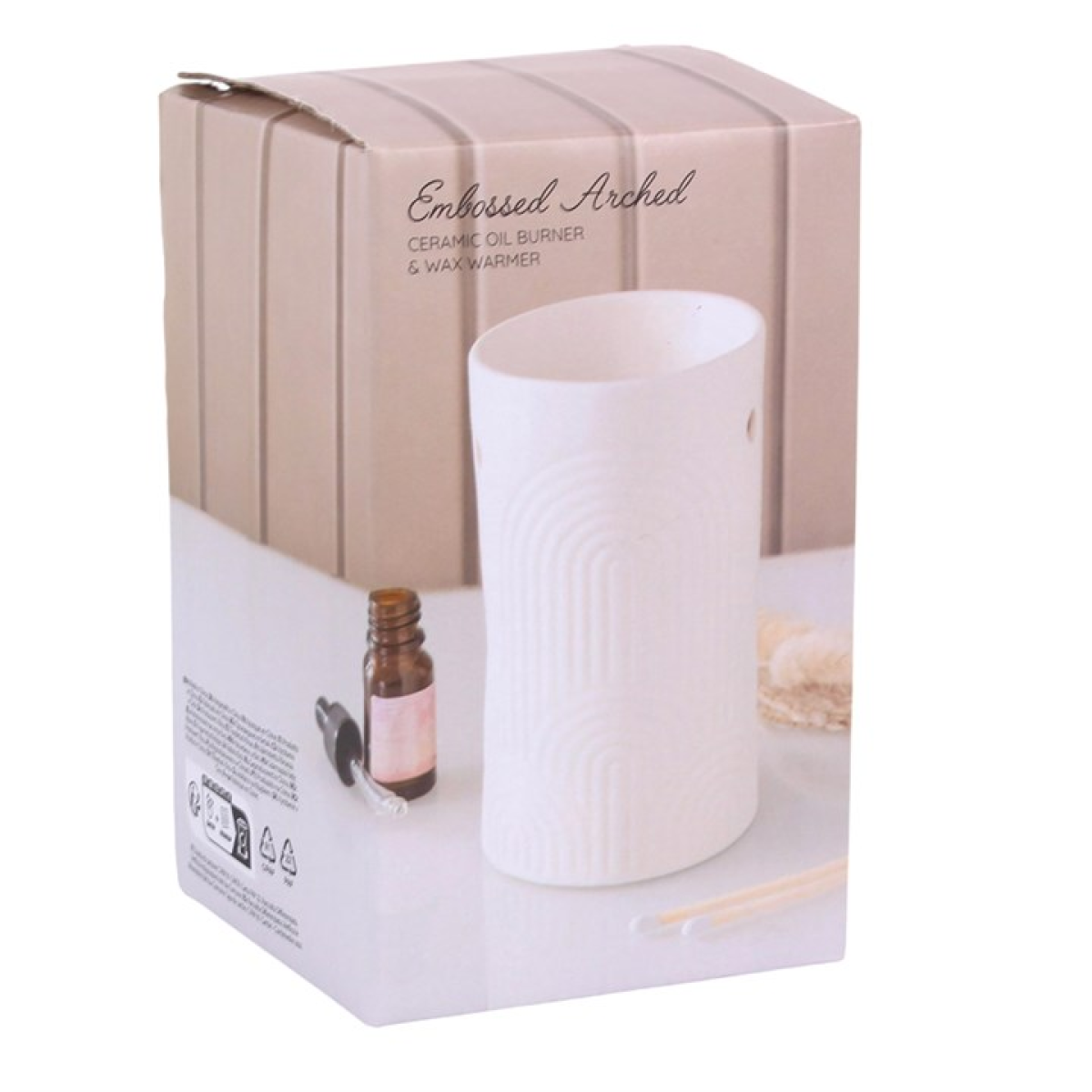 Embossed Arch Oil Burner and Wax Warmer