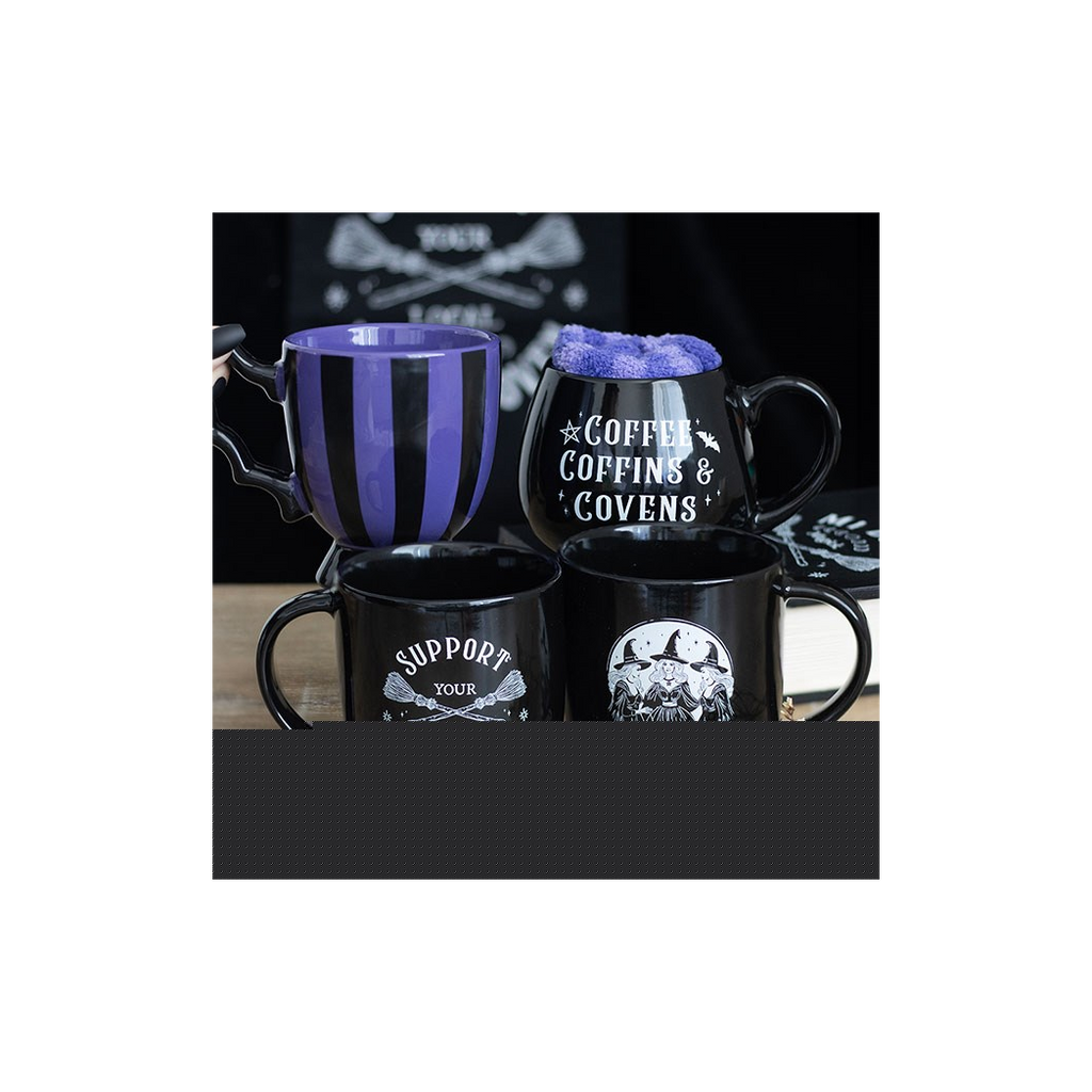 Purple Striped Bat Wing Teacup