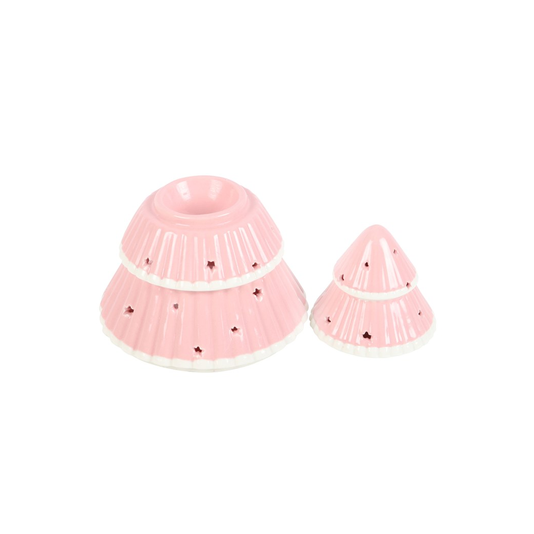 Pink Christmas Tree Oil Burner