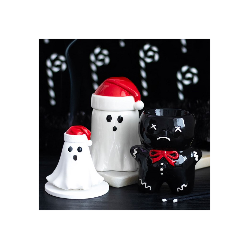 Ghost with Santa Hat Oil Burner and Wax Warmer