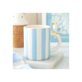 Striped Mug with Seagull