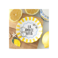 Yellow Striped La Dolce Vita Trinket Dish