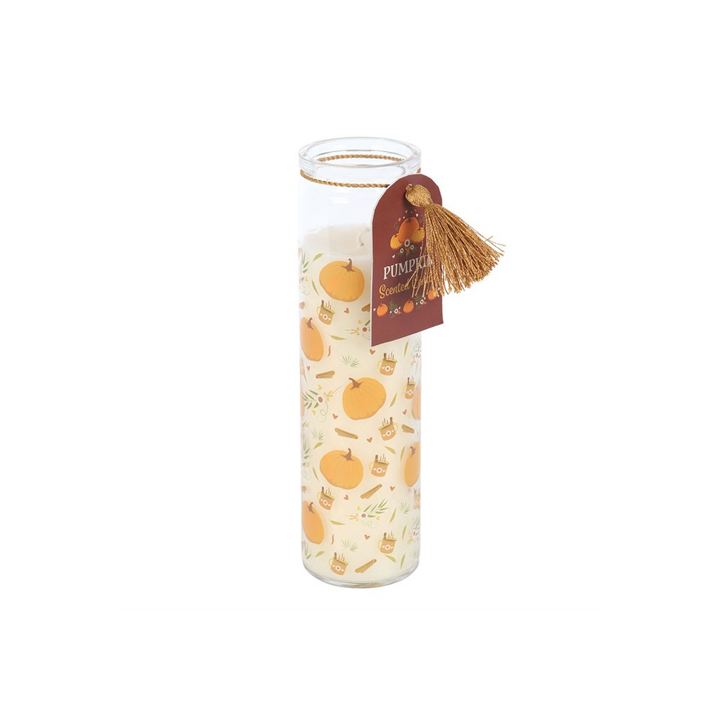 Pumpkin Print Tube Candle