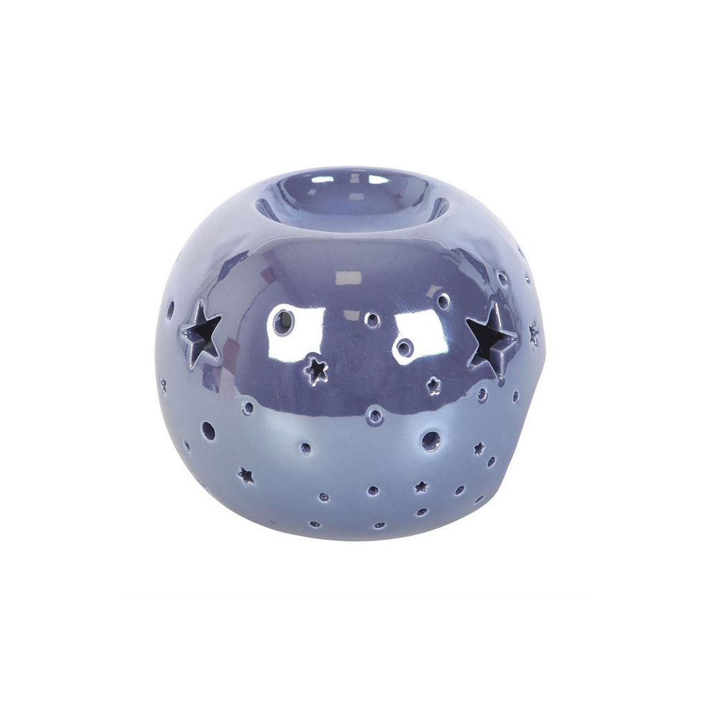 Purple Iridescent Star Oil Burner and Wax Warmer
