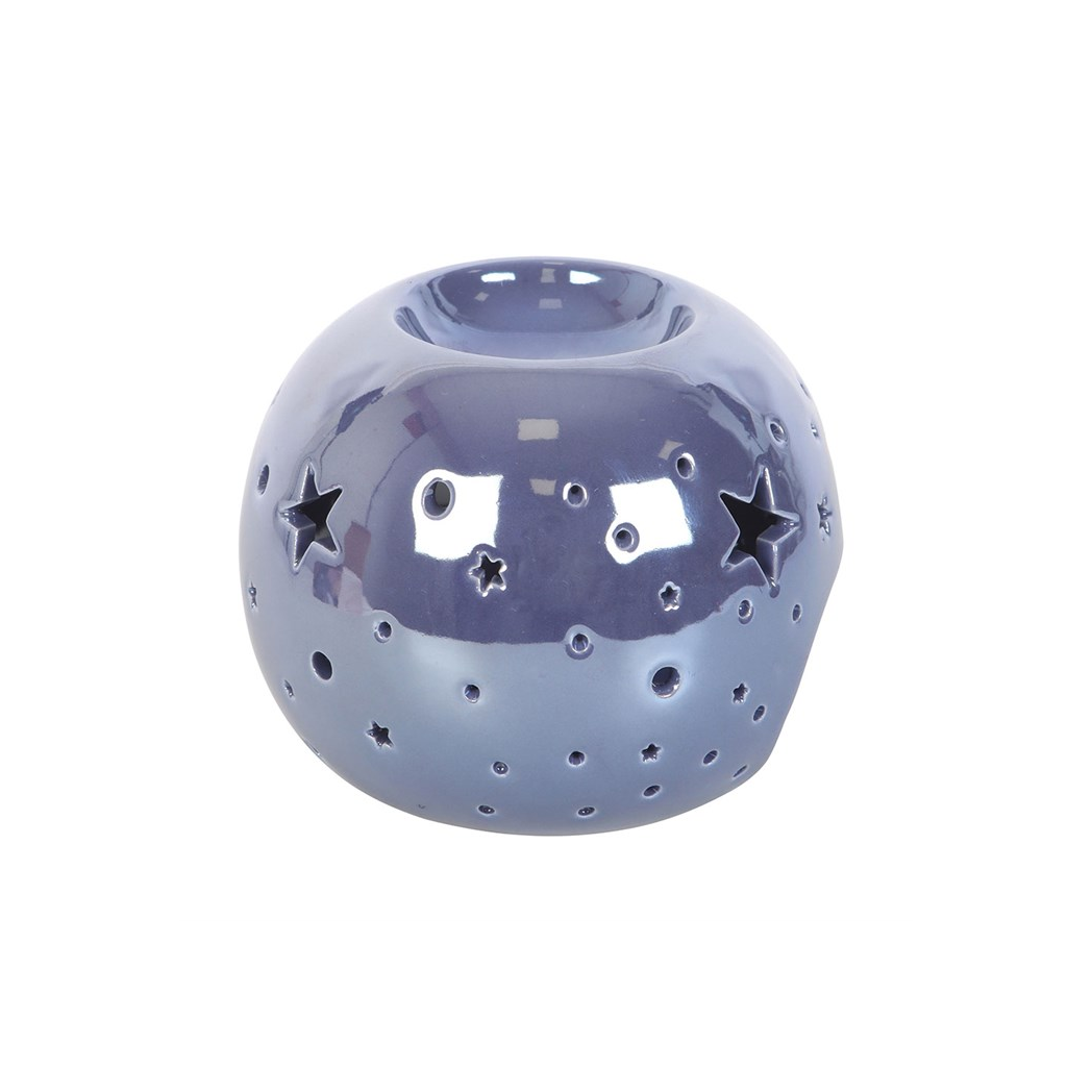 Purple Iridescent Star Oil Burner and Wax Warmer