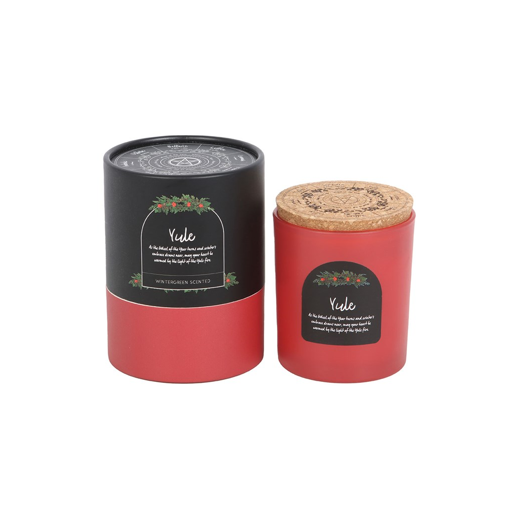Yule Wintergreen Wheel of the Year Candle