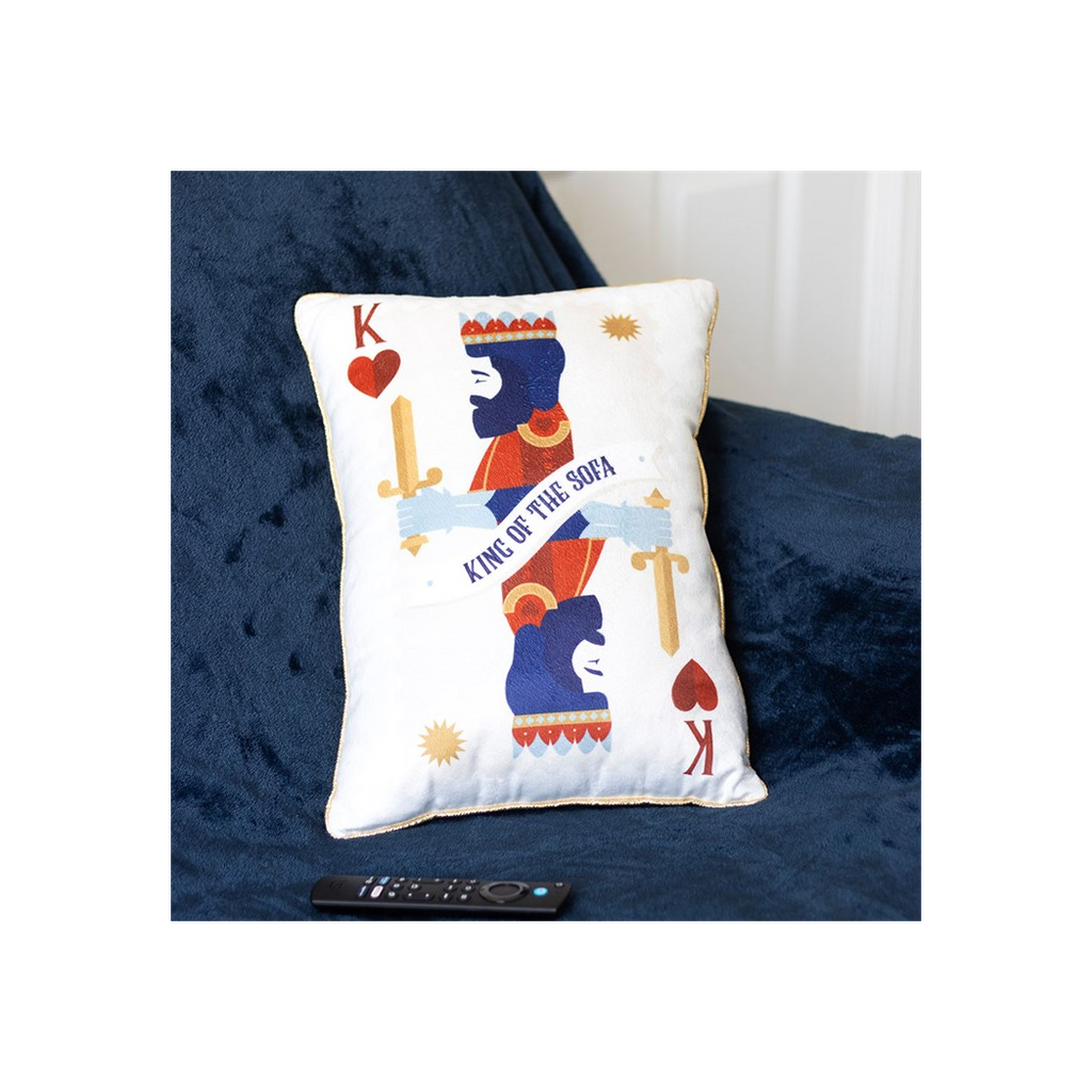 King of the Sofa Playing Card Cushion