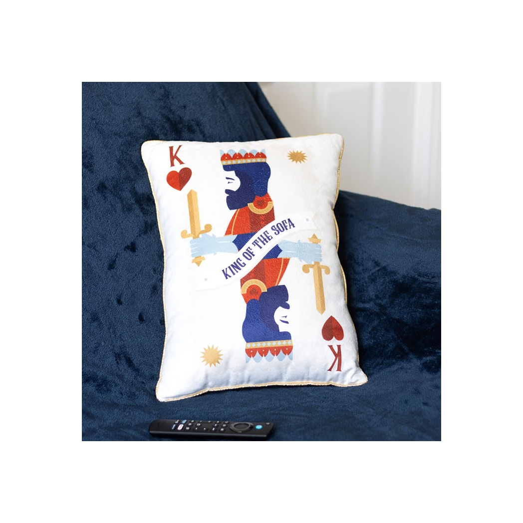 King of the Sofa Playing Card Cushion