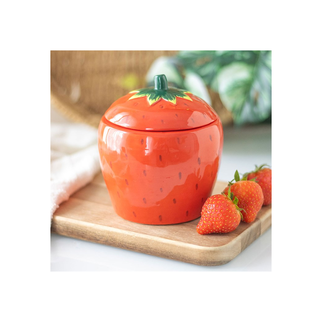 Strawberry Shaped Candle Jar