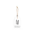 18 Milestone Birthday Hanging Sentiment Sign