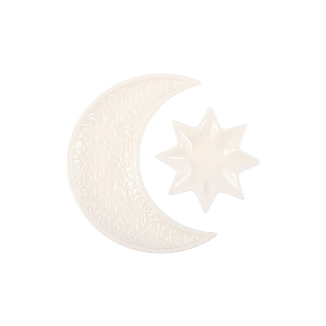 Crescent Moon and Star Trinket Dishes