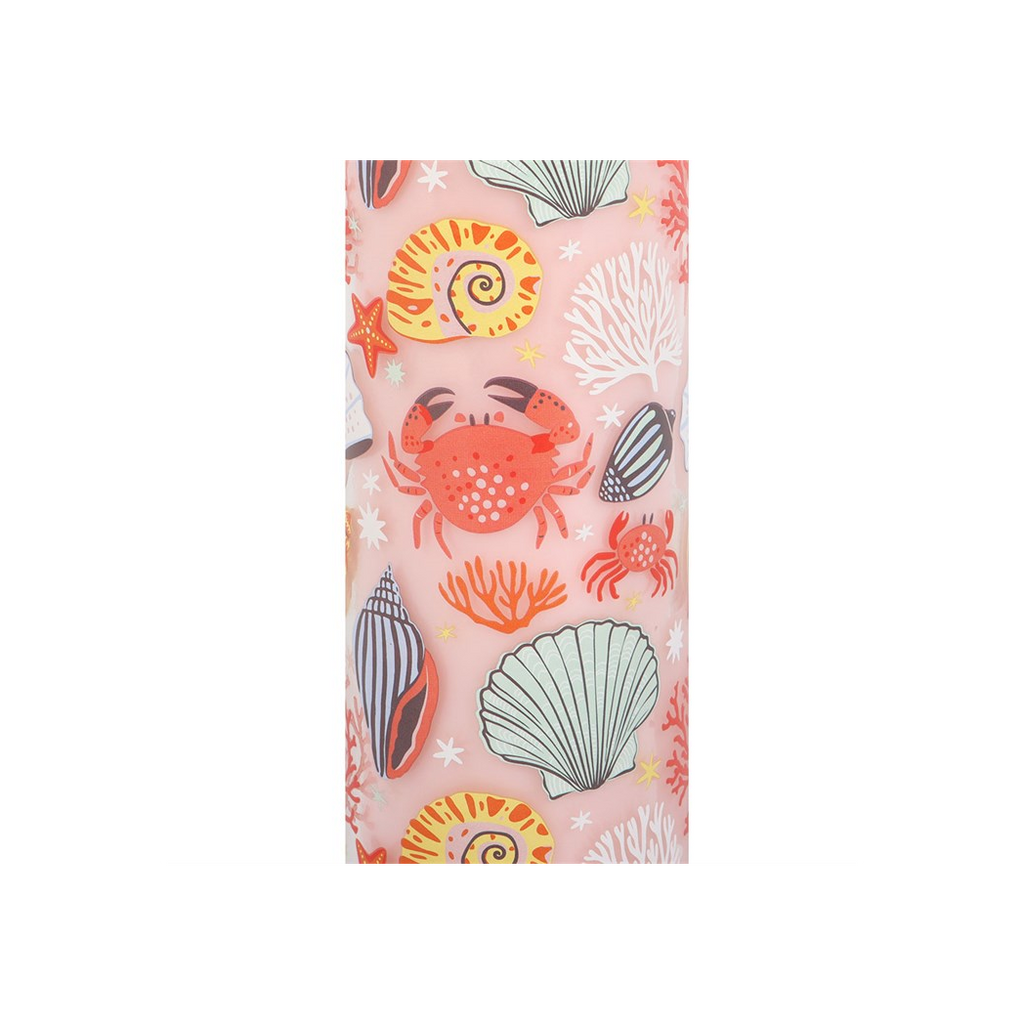 Pastel Shell Print Coconut & Sea Salt Tube Candle
