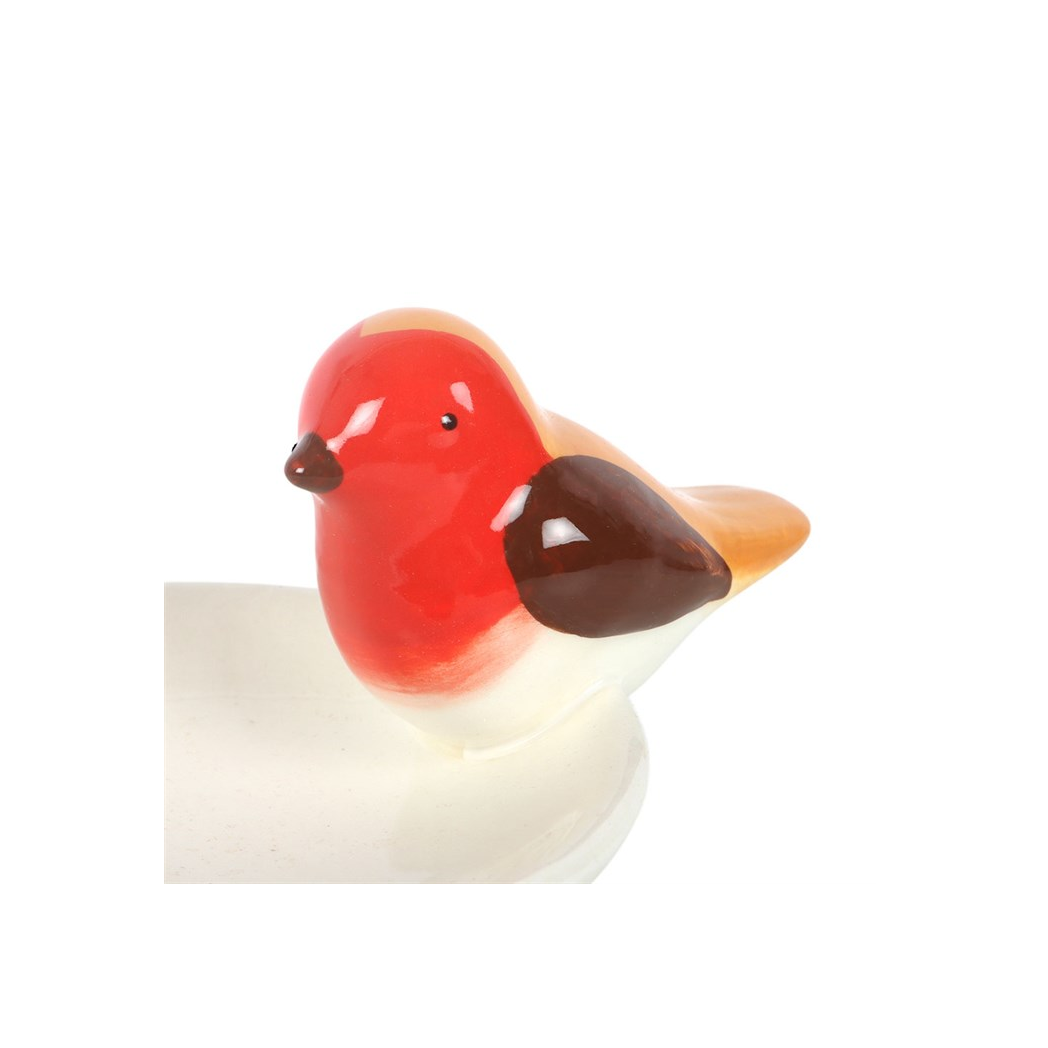 Robin Bird Bath Trinket Dish