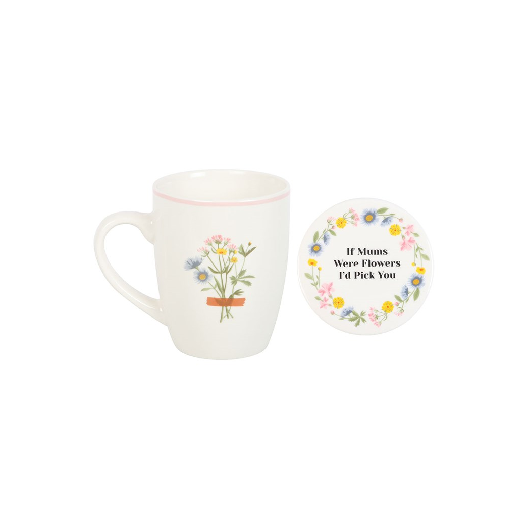 If Mums Were Flowers Floral Mug & Coaster Set