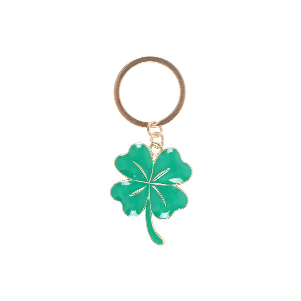 Lucky Four-Leaf Clover Keyring