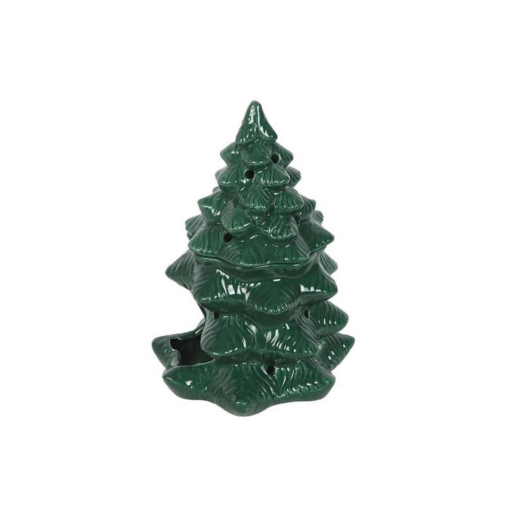 Green Fir Tree Oil Burner and Wax Warmer