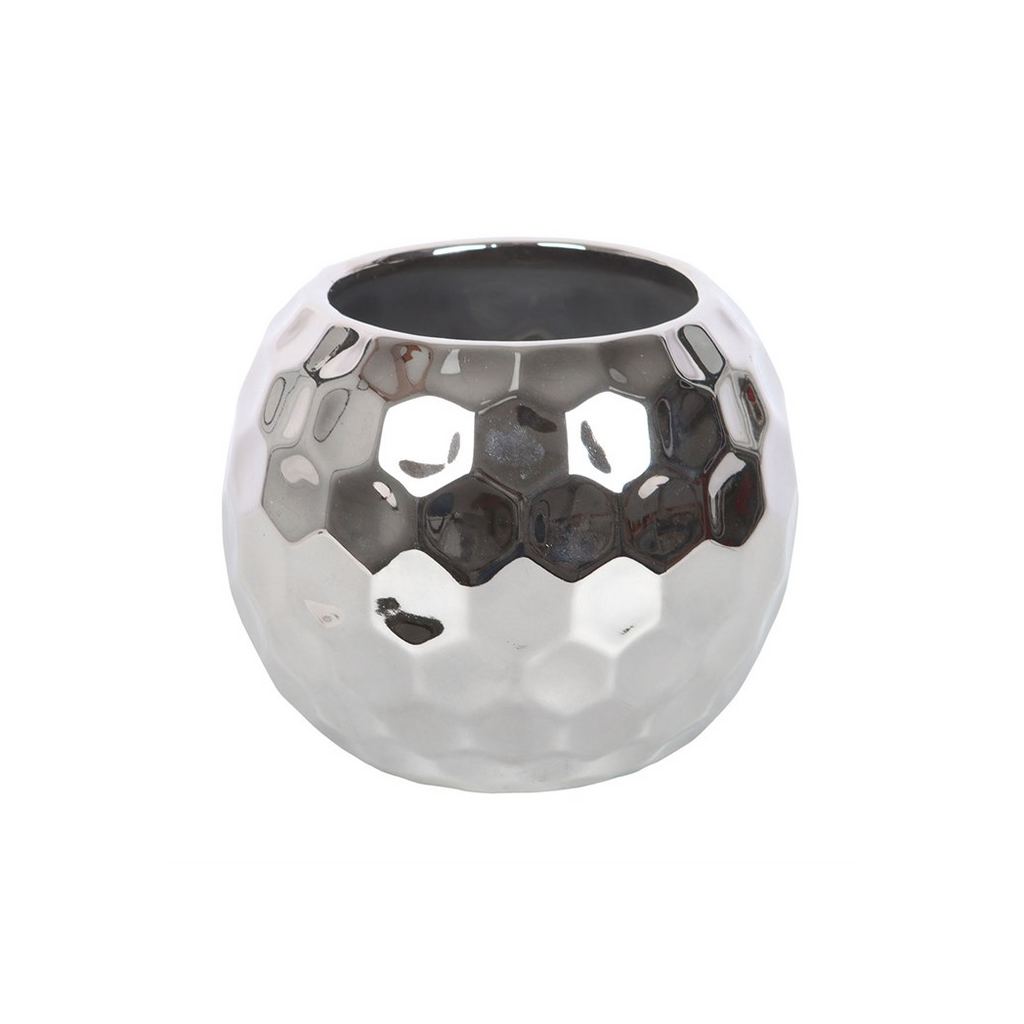 Silver Disco Ball Vase