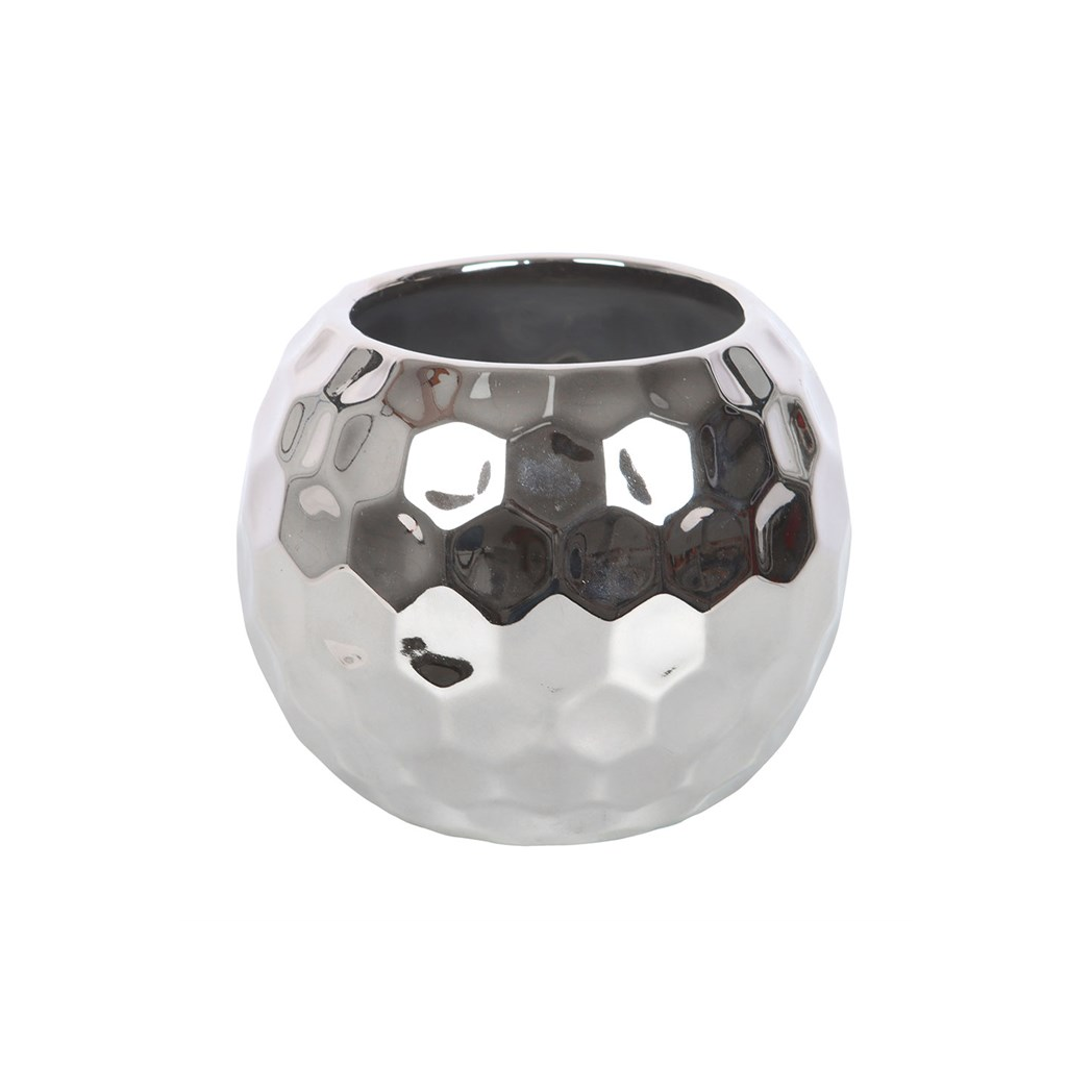 Silver Disco Ball Vase