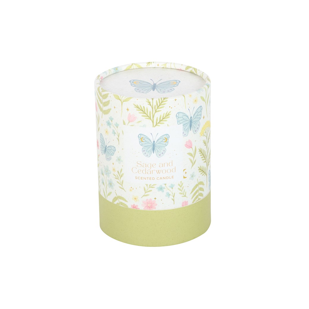 Luna Bloom Butterfly Sage and Cedarwood Candle