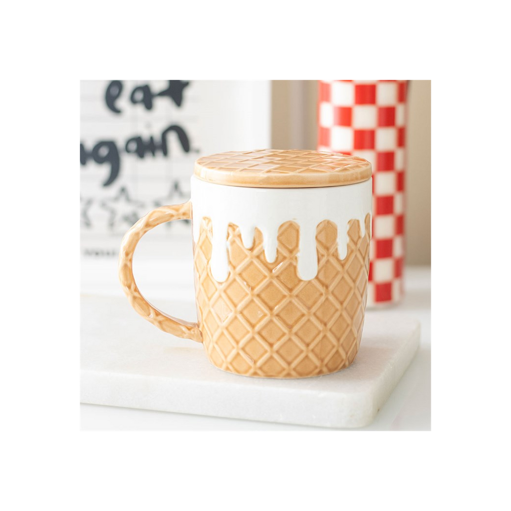 Waffle Mug and Coaster Set