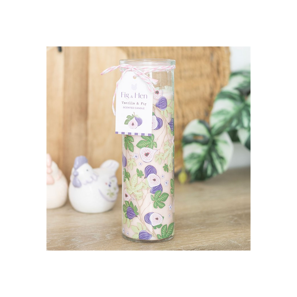 Fig Tree Print Vanilla & Fig Tube Candle