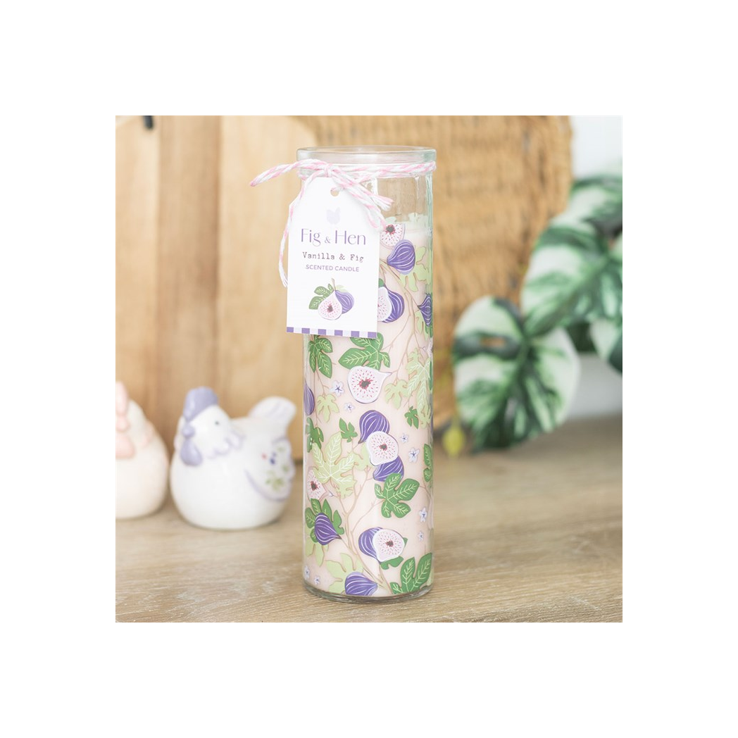 Fig Tree Print Vanilla & Fig Tube Candle