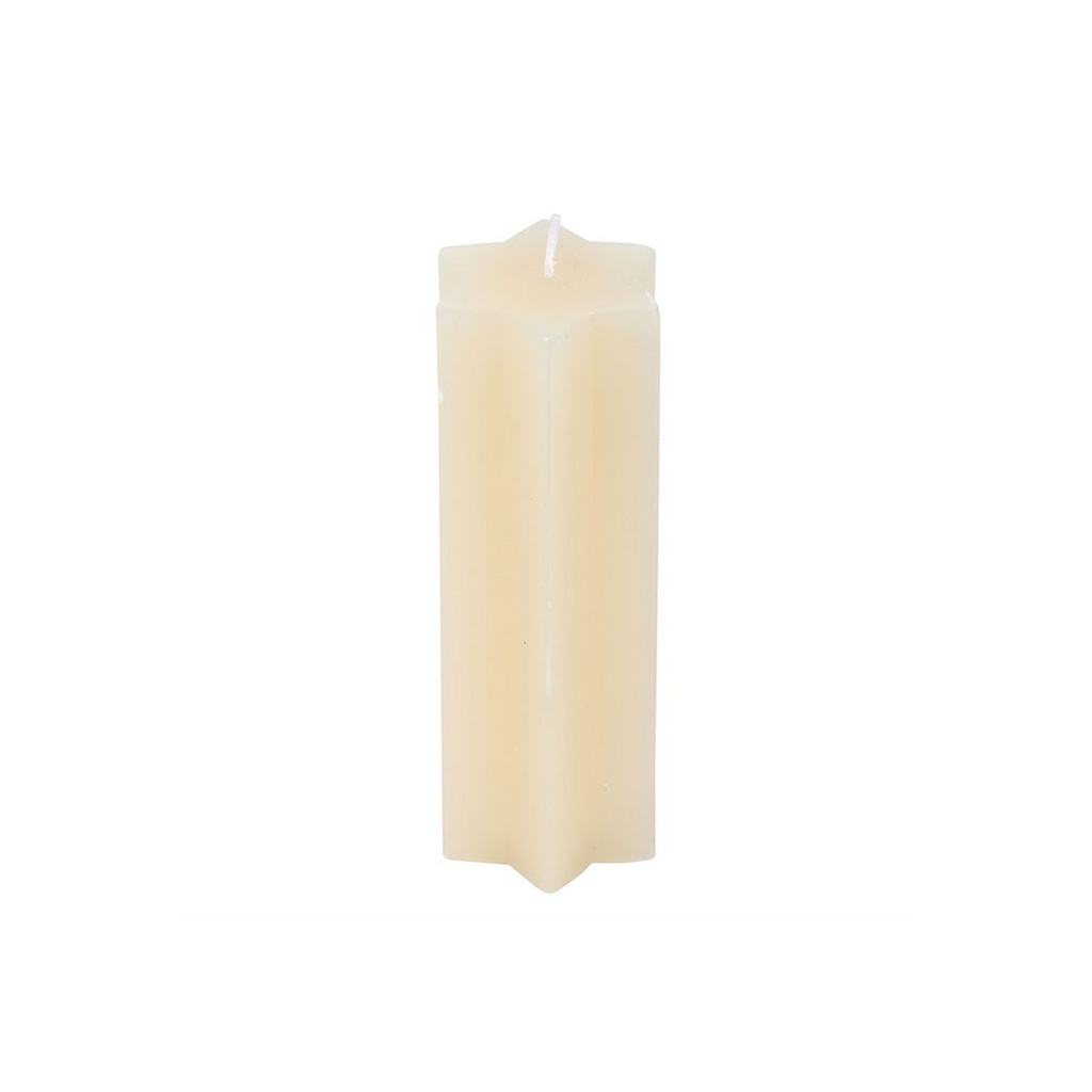 Cream Starry Night Star Shaped Taper Candle