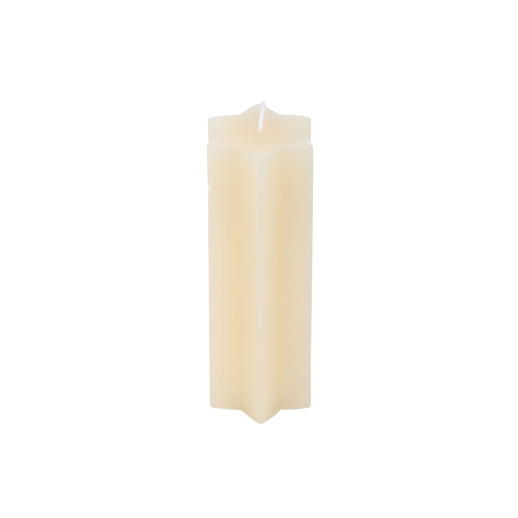 Cream Starry Night Star Shaped Taper Candle