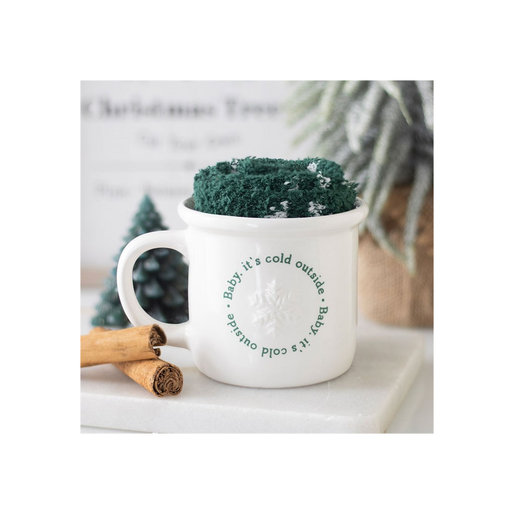 Baby It's Cold Outside Mug and Socks Set