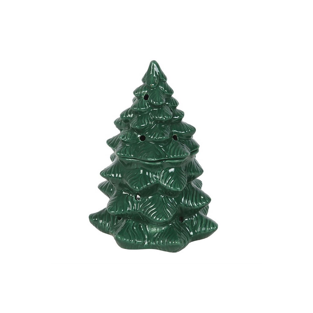 Green Fir Tree Oil Burner and Wax Warmer