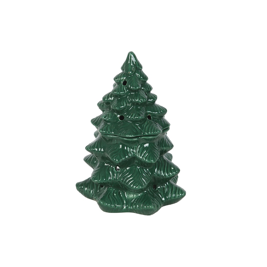 Green Fir Tree Oil Burner and Wax Warmer
