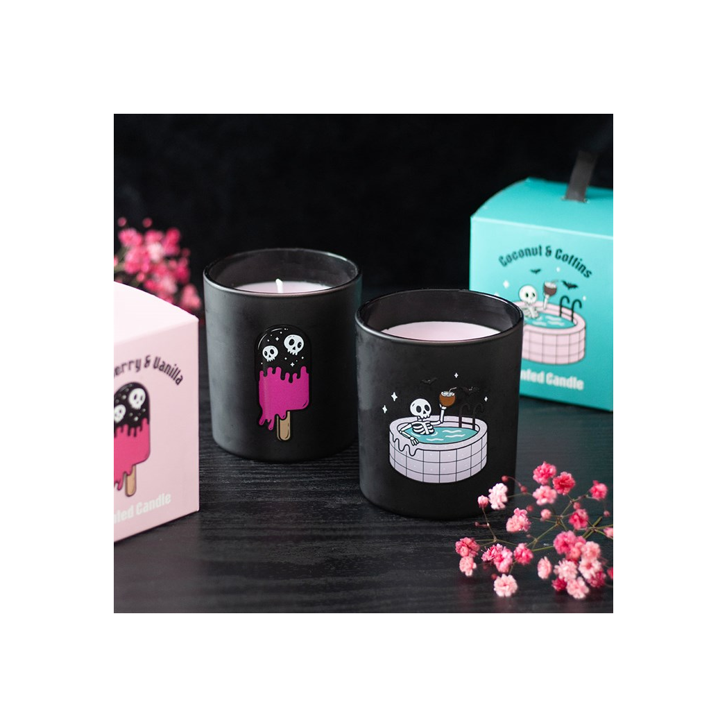 Black Cherry & Vanilla Scented Candle