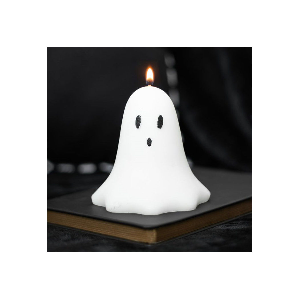 10cm Unscented Ghost Candle