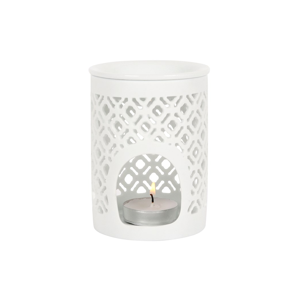 Matte Lattice Cut Oil Burner
