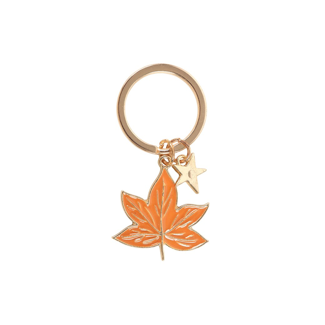 Autumn Magic Leaf Keyring