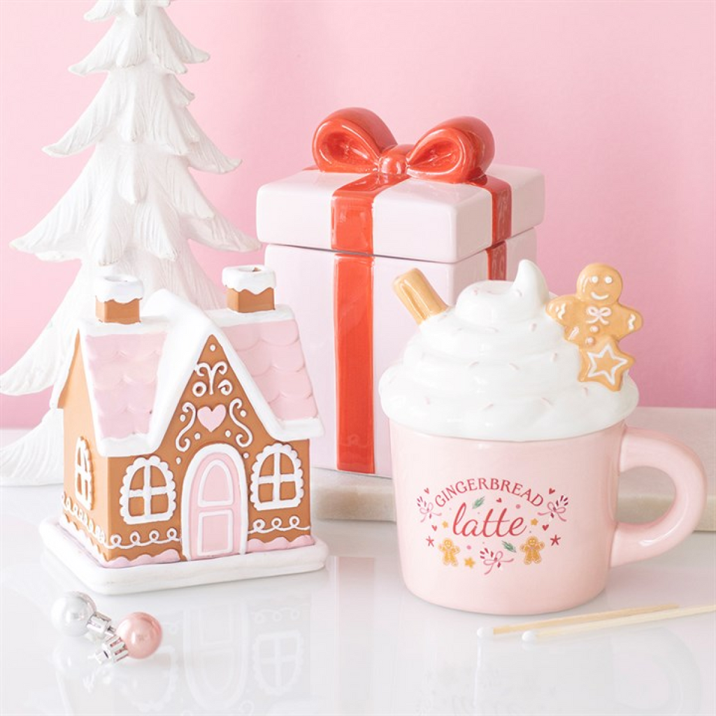 Pink Gingerbread Latte Oil Burner and Wax Warmer