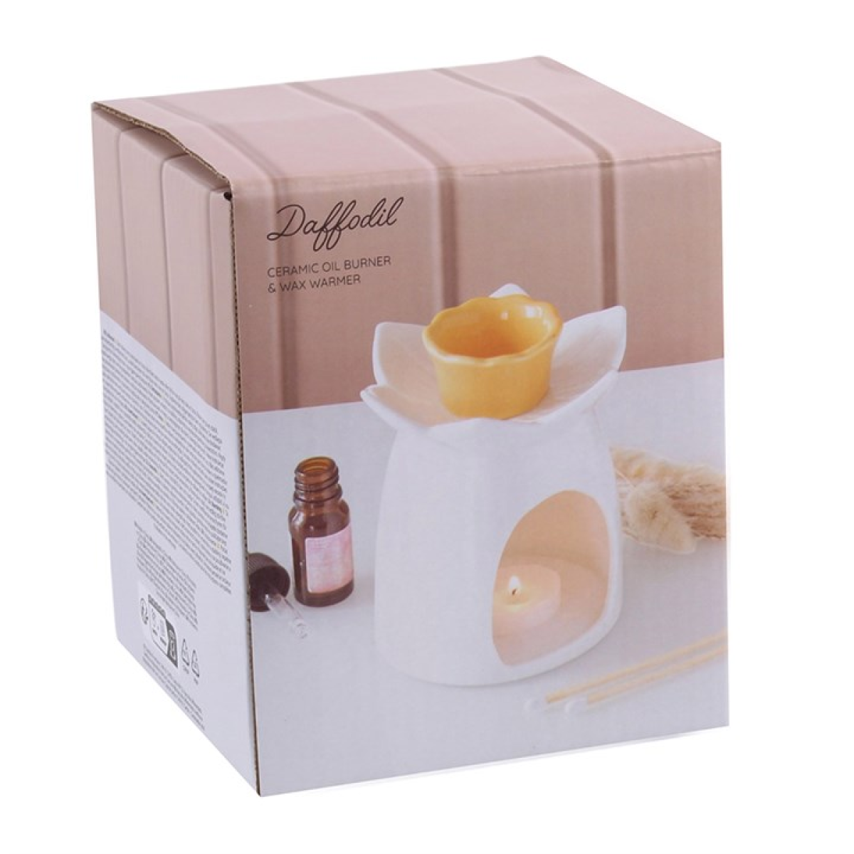 White Daffodil Oil Burner and Wax Warmer