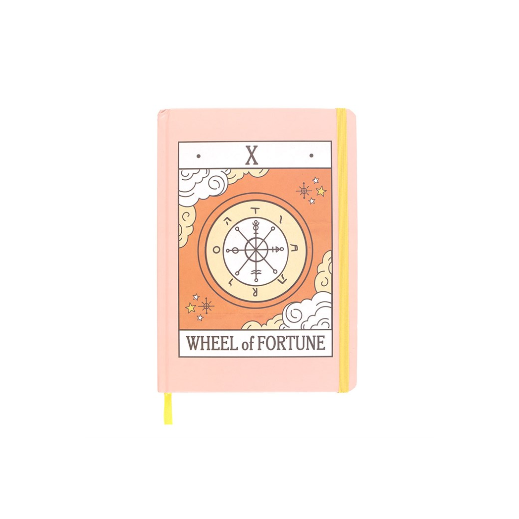 The Wheel of Fortune Vintage Tarot A5 Notebook