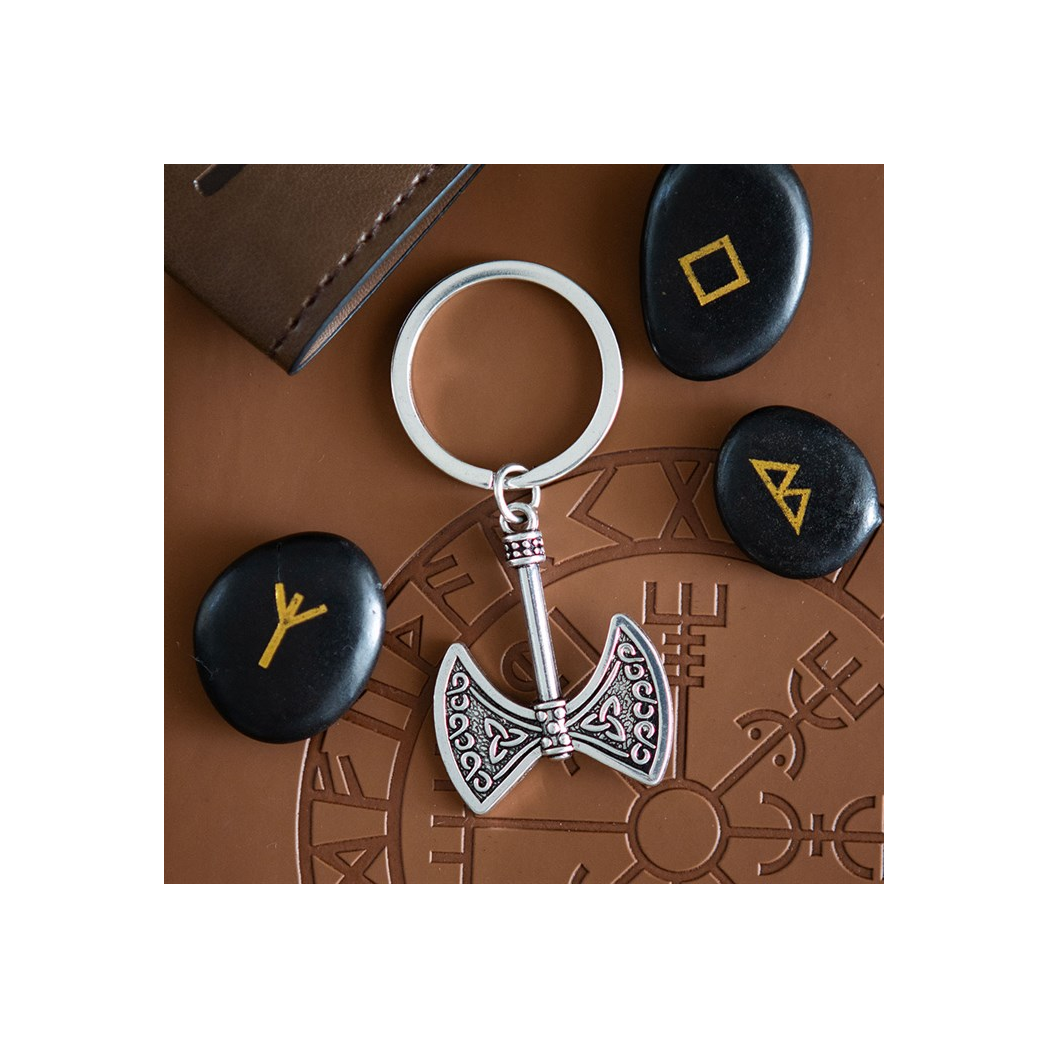 Strength and Power Axe of Valor Keyring