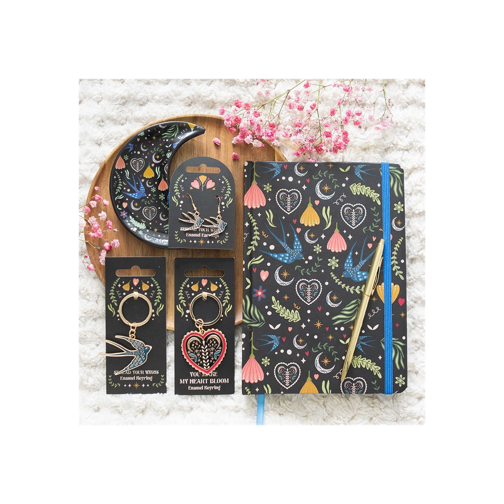 Midnight Bloom Print A5 Notebook