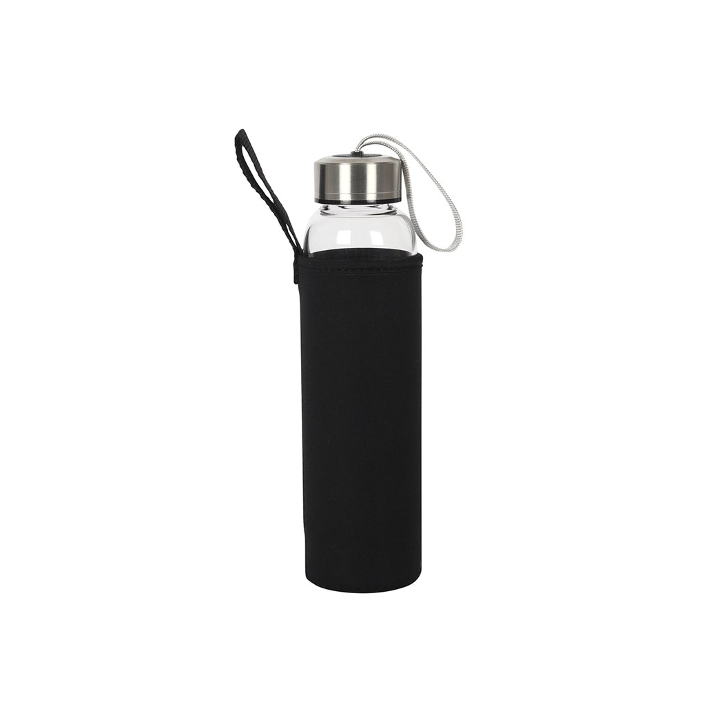 Amethyst Calming Glass Water Bottle
