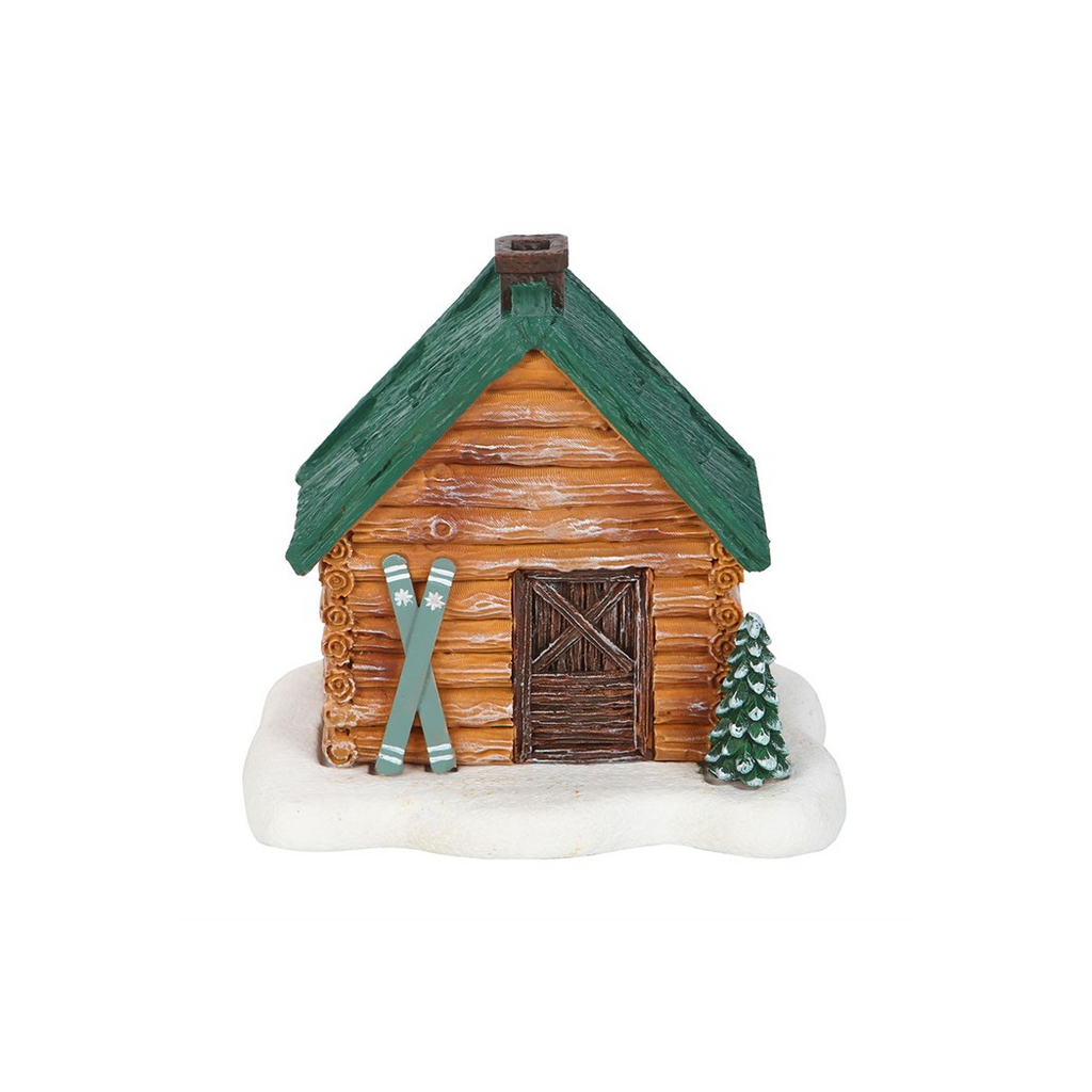 Cabin Ski Chalet Incense Cone Holder