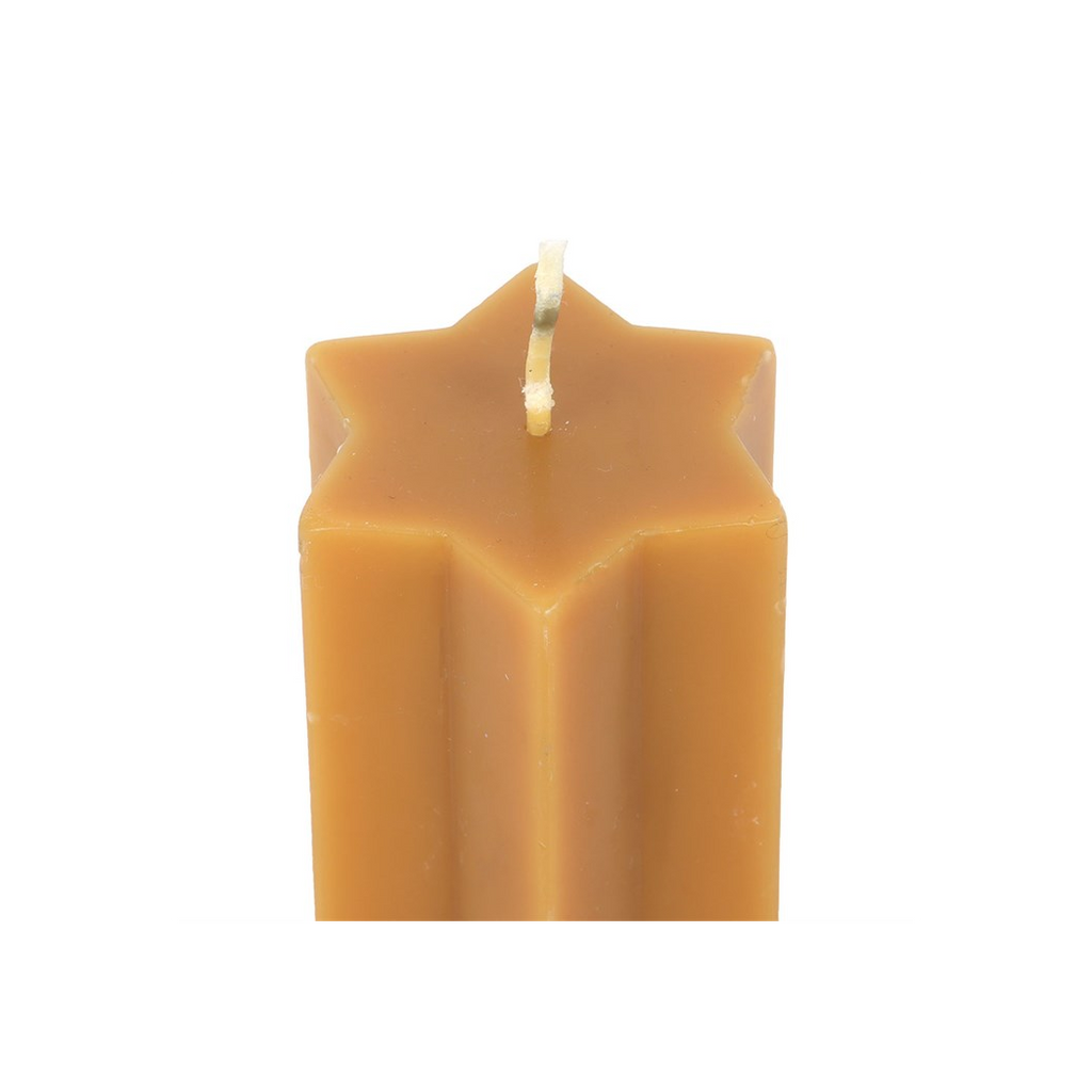 Gold Starry Night Star Shaped Taper Candle