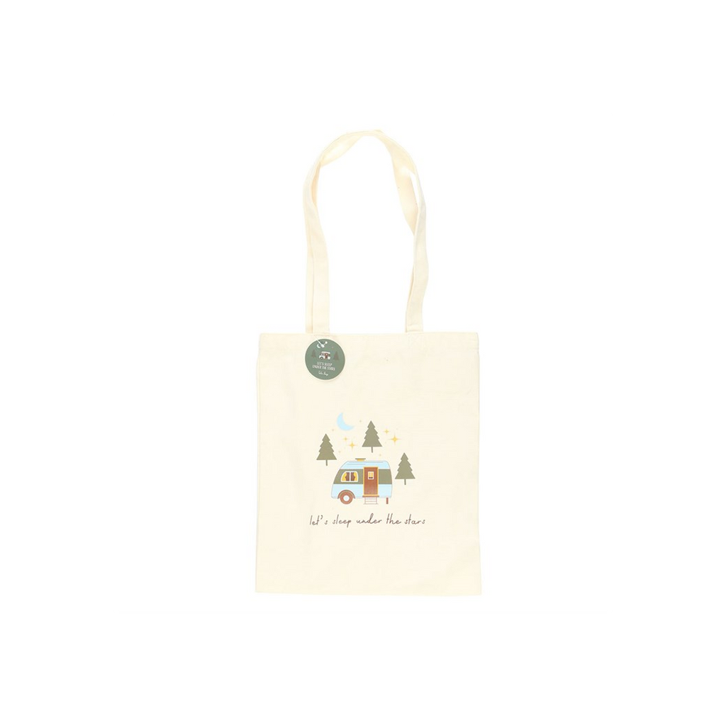 Let's Sleep Under the Stars Caravan Polycotton Tote Bag