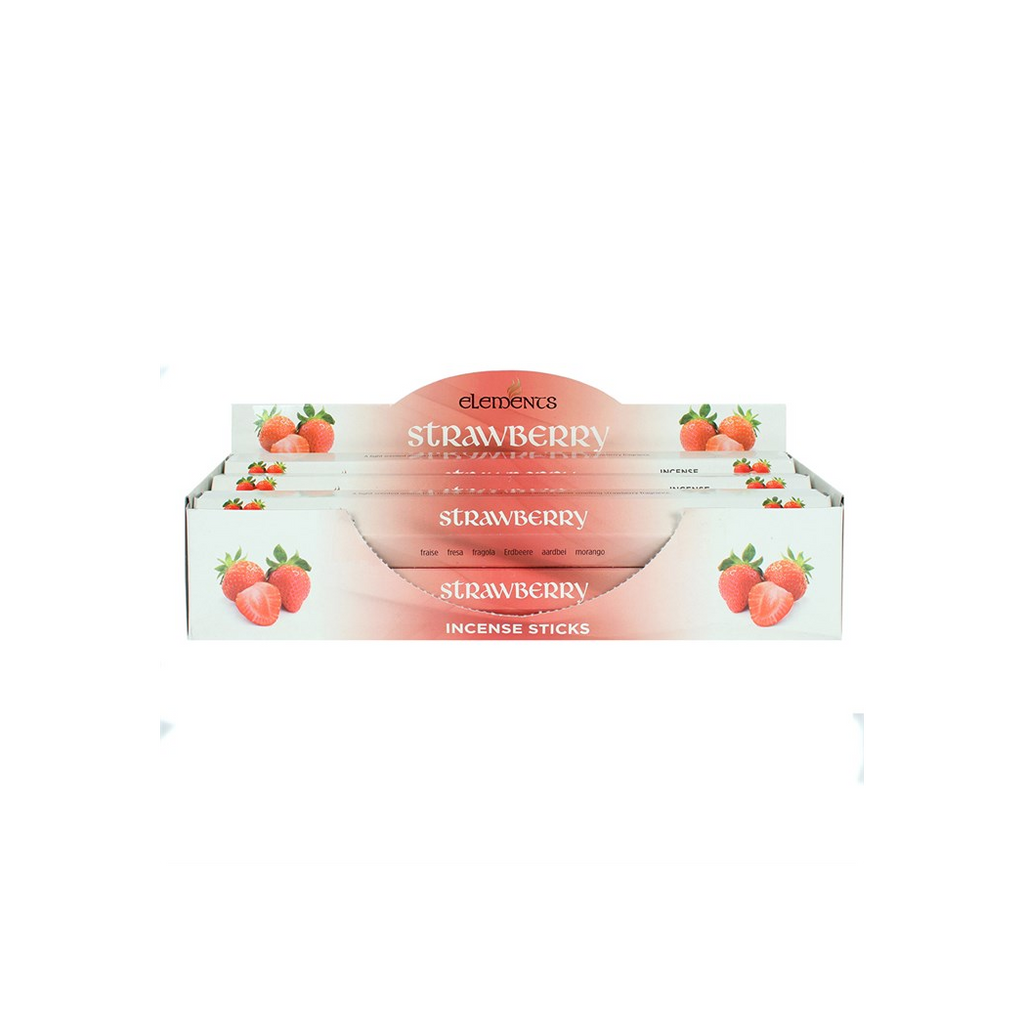 Set of 6 Packets of Elements Strawberry Incense Sticks
