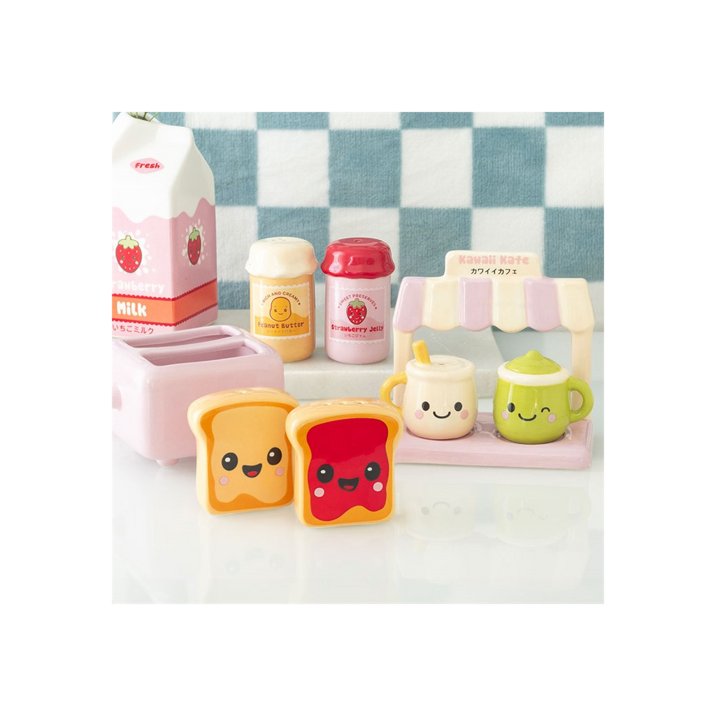 Kawaii Latte Salt and Pepper Shakers