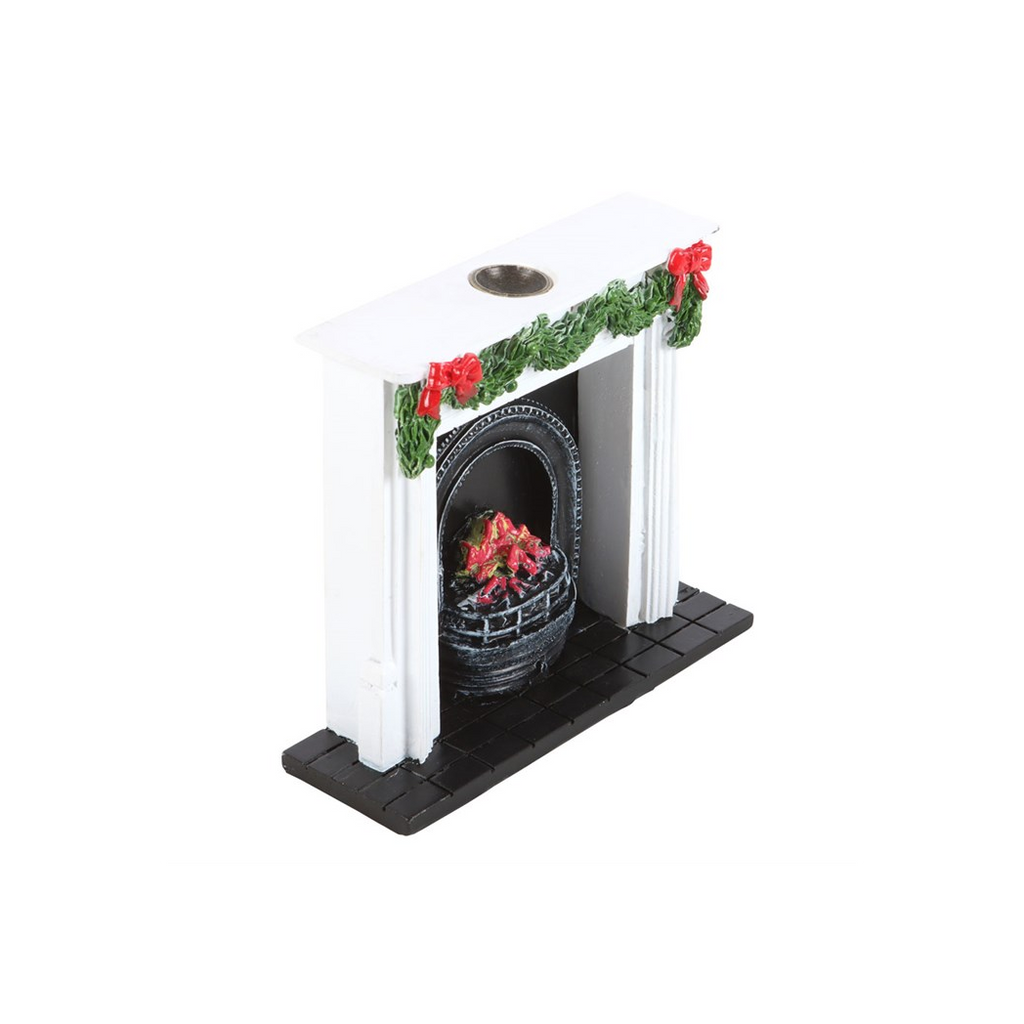 Christmas Fireplace Backflow Incense Burner