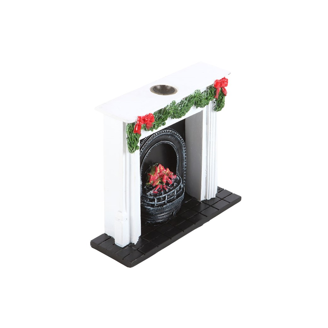 Christmas Fireplace Backflow Incense Burner
