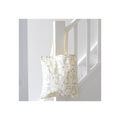White Cat Print Polycotton Tote Bag