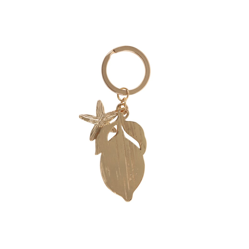 Lemon Flower Keyring